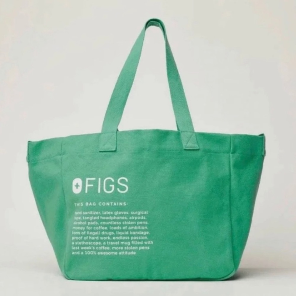 FIGS Surgical Green Canvas Tote - Brand New 🤍